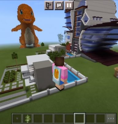 Instant Buildings Mod for Minecraft PE
