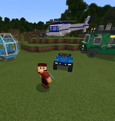 Jurrasic Vehicles Mod for Minecraft PE