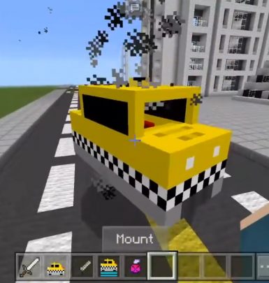 Taxi Car Mod for Minecraft PE