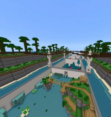 Parkour Corridor 3 Map for Minecraft PE